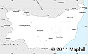 Silver Style Simple Map of Suffolk County