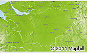 Physical Map of Cheshire County