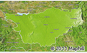 Physical Map of Cheshire County, satellite outside