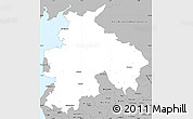 Gray Simple Map of Lancashire County