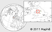 Blank Location Map of Liverpool