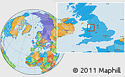 Political Location Map of Liverpool