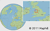 Savanna Style Location Map of Liverpool