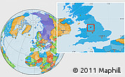 Political Location Map of Manchester