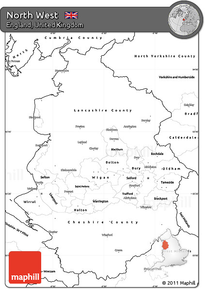 West north uk of map Map of