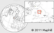 Blank Location Map of Warrington