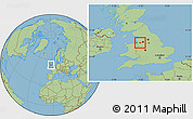 Savanna Style Location Map of Warrington