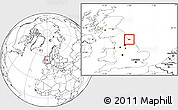 Blank Location Map of Redcar and Cleveland