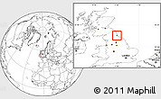 Blank Location Map of Sunderland