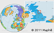 Political Location Map of Sunderland