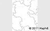 Blank Simple Map of Buckinghamshire County, no labels