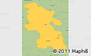 Savanna Style Simple Map of Buckinghamshire County