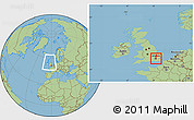 Savanna Style Location Map of Greenwich, within the entire country