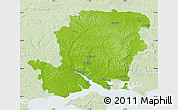 Physical Map of Hampshire County, lighten