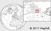 Blank Location Map of Haringey, highlighted grandparent region