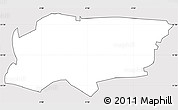 Silver Style Simple Map of Haringey, cropped outside