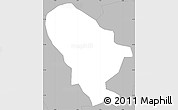 Gray Simple Map of Islington