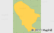 Savanna Style Simple Map of Islington