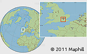 Savanna Style Location Map of Kensington and Chelsea
