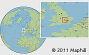 Savanna Style Location Map of Milton Keynes