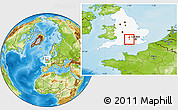 Physical Location Map of Reading, highlighted grandparent region