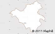 Classic Style Simple Map of Reading, cropped outside