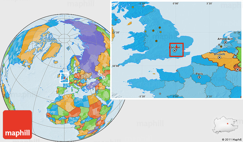 Political Location Map of Redbridge