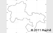 Blank Simple Map of Windsor and Maidenhead, cropped outside