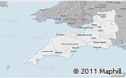 Gray 3D Map of South West