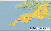 Savanna Style 3D Map of South West