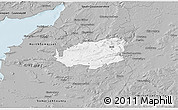 Gray 3D Map of Bath and North East Somerset