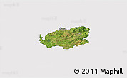 Satellite 3D Map of Bath and North East Somerset, cropped outside