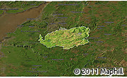 Satellite 3D Map of Bath and North East Somerset, darken