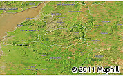 Satellite 3D Map of Bath and North East Somerset