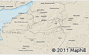 Shaded Relief 3D Map of Bath and North East Somerset