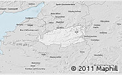 Silver Style 3D Map of Bath and North East Somerset