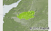 Physical Map of Bath and North East Somerset, semi-desaturated
