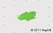 Political Map of Bath and North East Somerset, cropped outside
