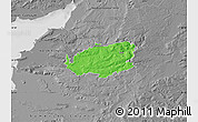 Political Map of Bath and North East Somerset, desaturated