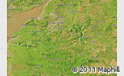 Satellite Map of Bath and North East Somerset