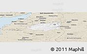 Classic Style Panoramic Map of Bath and North East Somerset