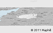 Gray Panoramic Map of Bath and North East Somerset