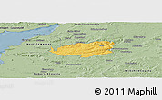 Savanna Style Panoramic Map of Bath and North East Somerset