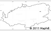 Blank Simple Map of Bath and North East Somerset, cropped outside