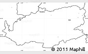 Blank Simple Map of Bath and North East Somerset