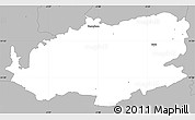 Gray Simple Map of Bath and North East Somerset