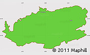 Political Simple Map of Bath and North East Somerset, cropped outside