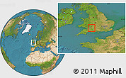 Satellite Location Map of City Of Bristol