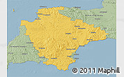 Savanna Style 3D Map of Devon County