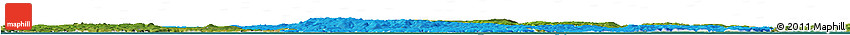 Political Horizon Map of Devon County, satellite outside
